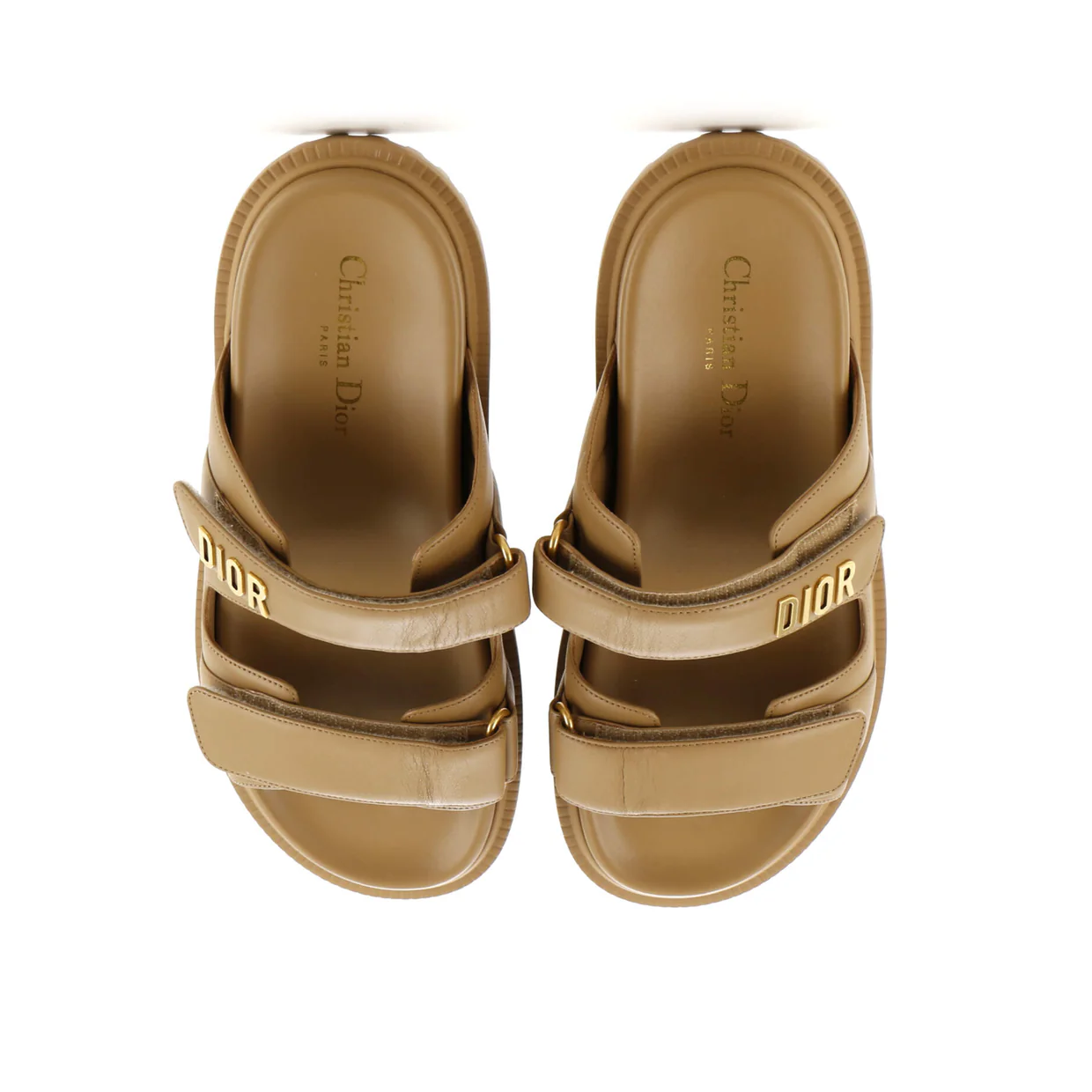 Women's DiorAct Slide Sandals Leather - Deep Luxury