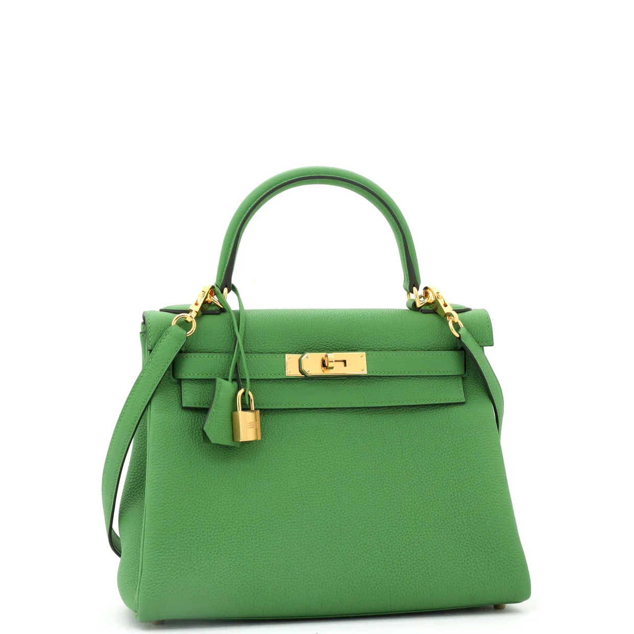 Kelly Handbag Vert Yucca Togo with Gold Hardware 28 - Deep Luxury