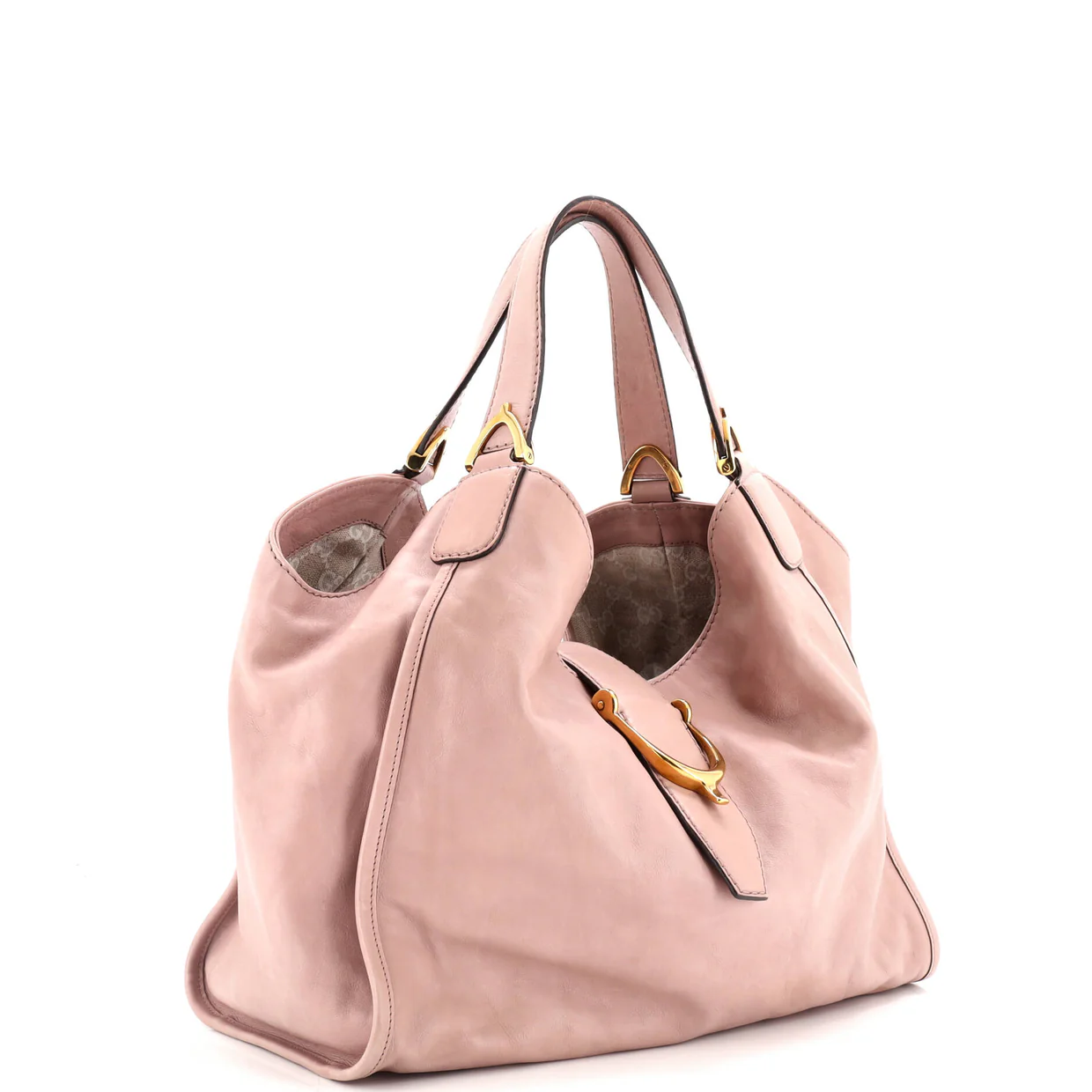 Soft Stirrup Tote Leather Medium - Deep Luxury