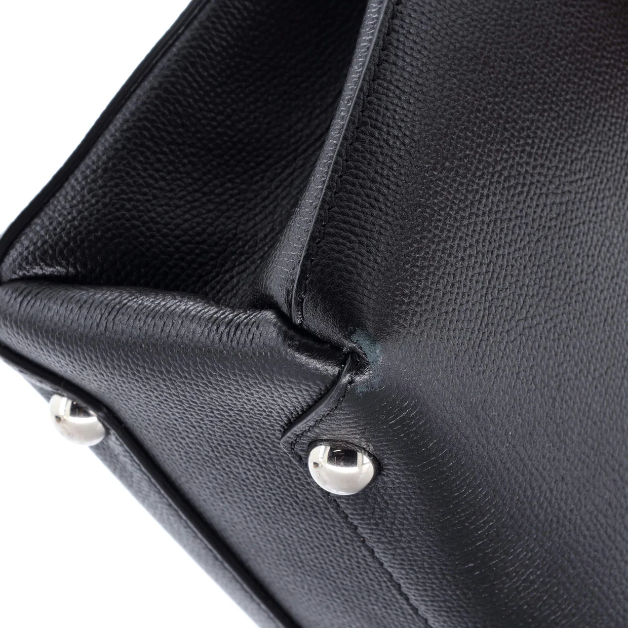 Banner Tote Leather and House Check Canvas Small - Deep Luxury