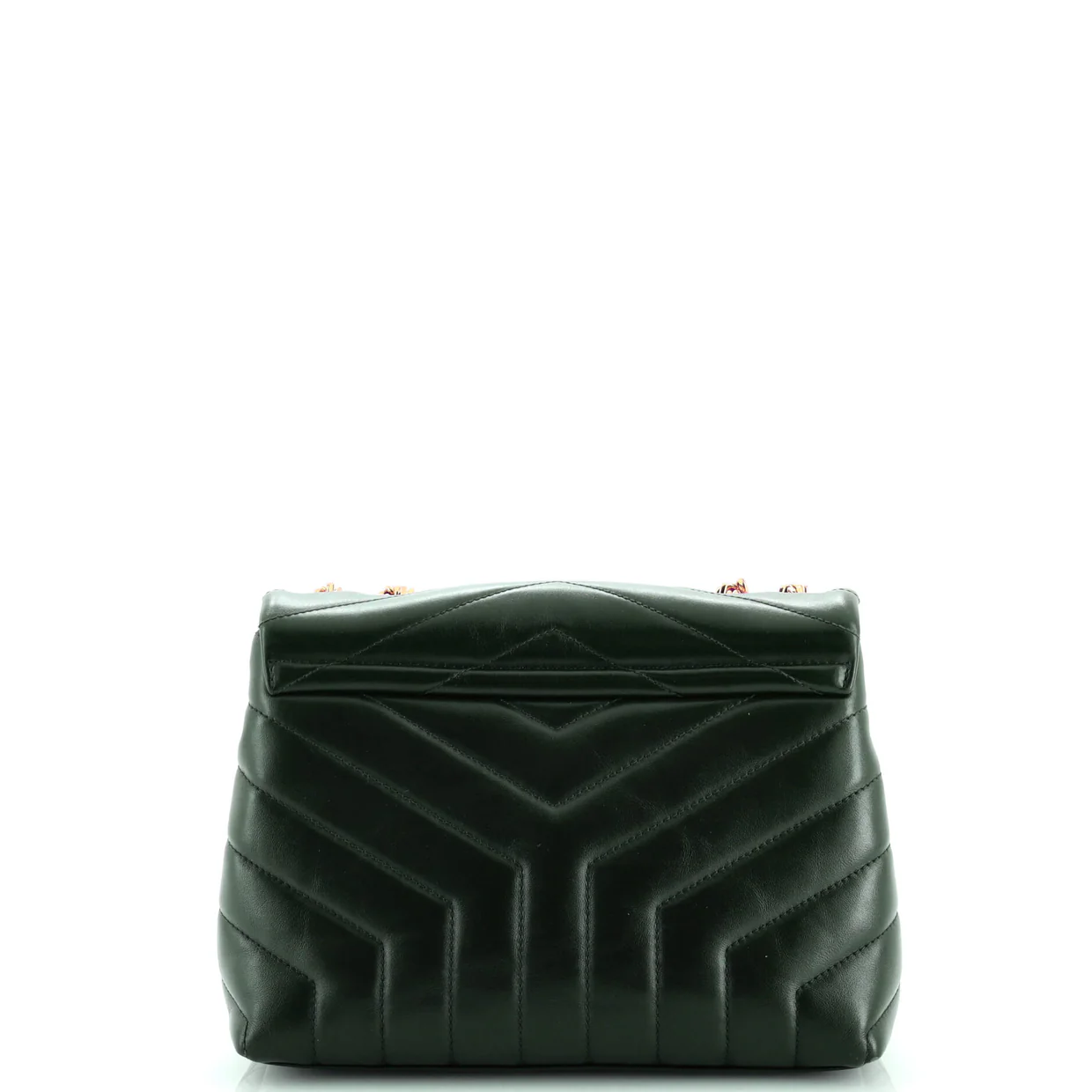 Loulou Shoulder Bag Matelasse Chevron Leather Small - Deep Luxury