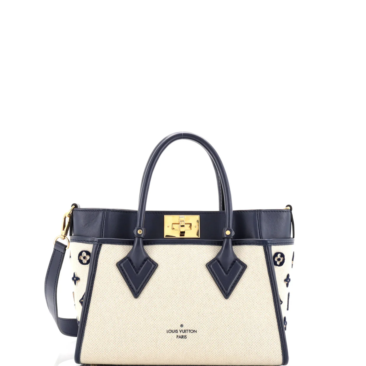 On My Side Tote Monogram Tufted Canvas PM - Deep Luxury