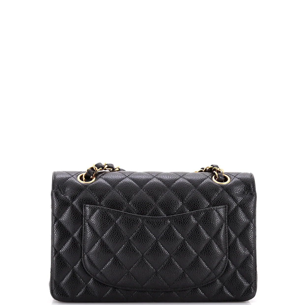 Classic Double Flap Bag Quilted Caviar Small - Deep Luxury