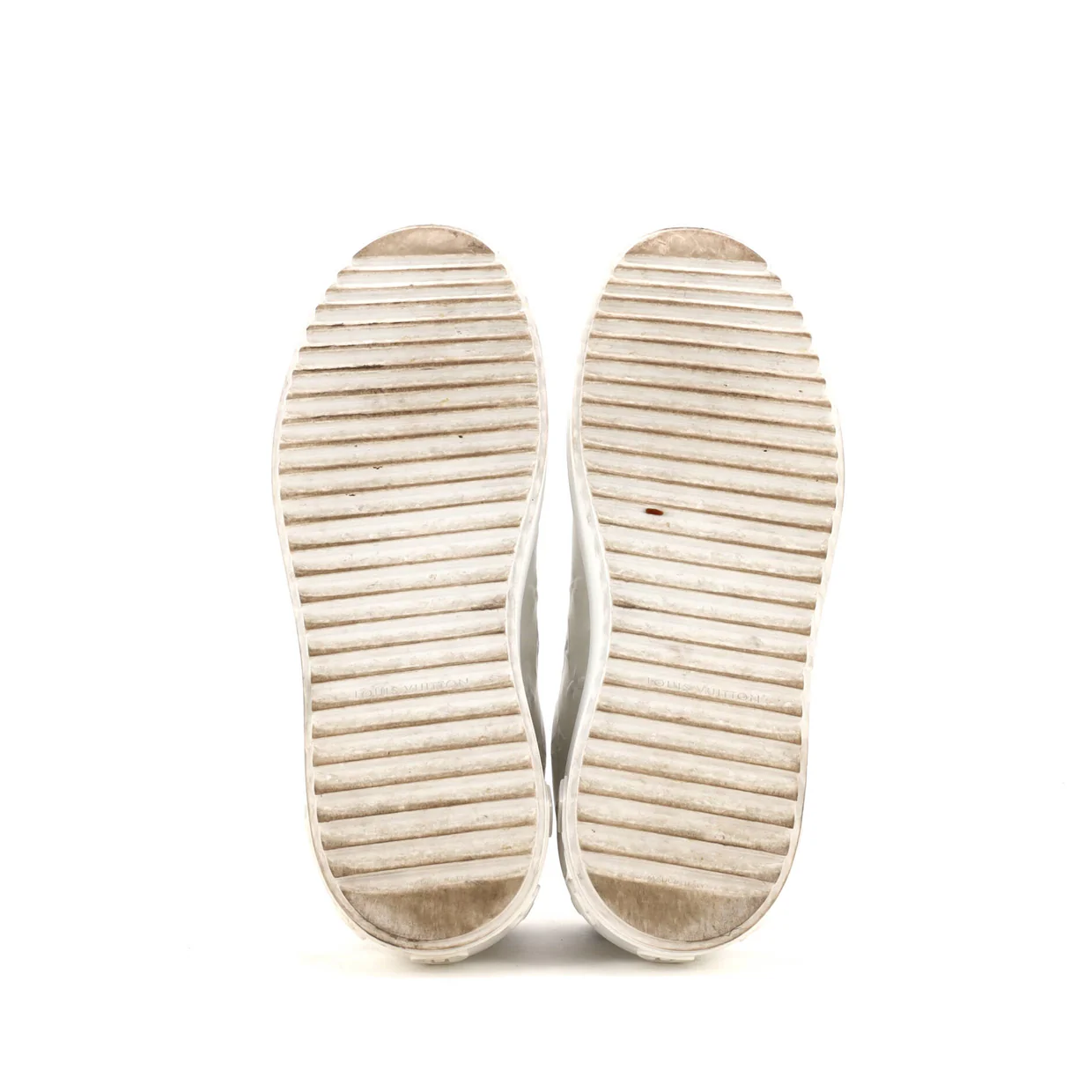 Women's Time Out Sneakers Monogram Embossed Leather with Monogram Canvas - Deep Luxury