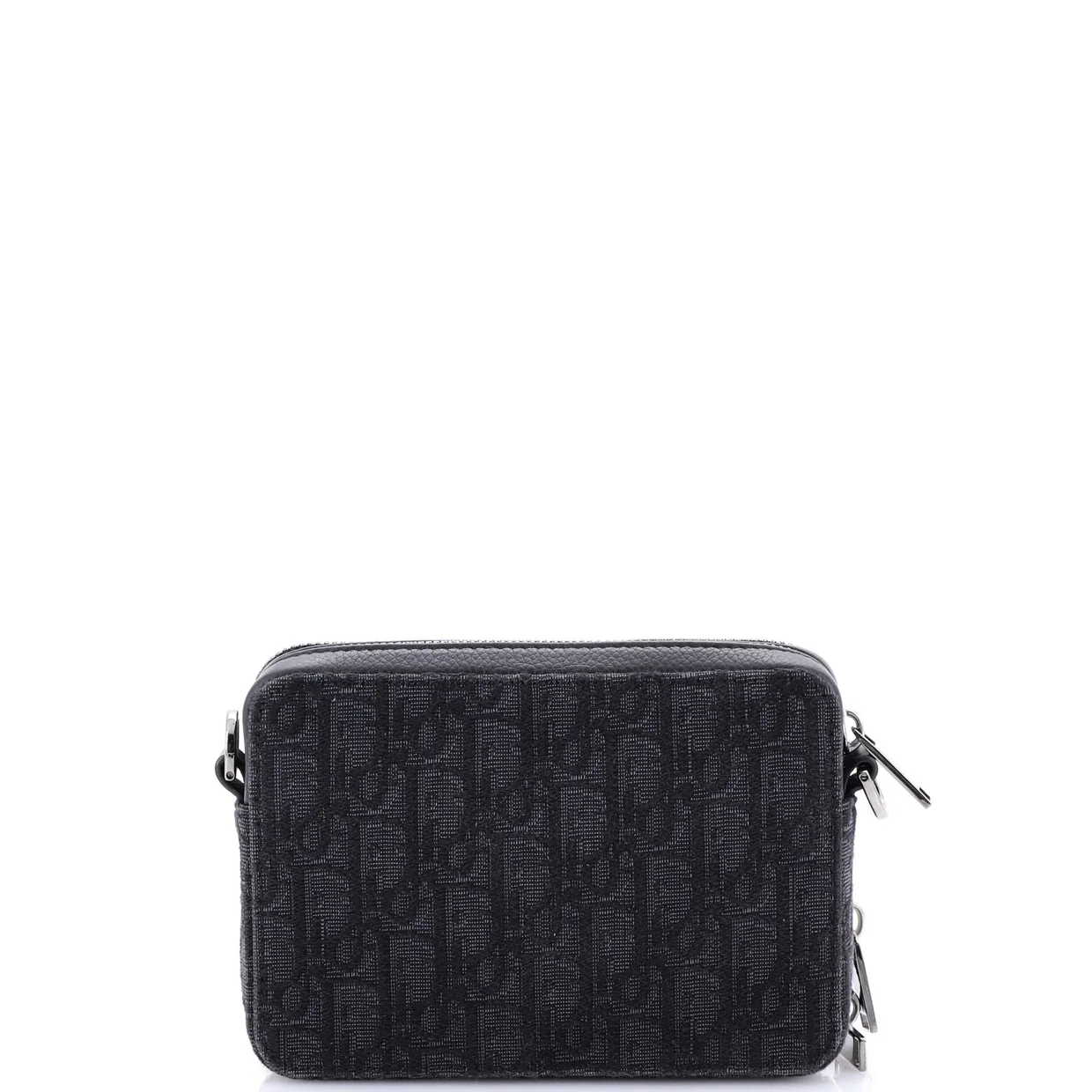 Double Zip Crossbody Pouch Oblique Canvas - Deep Luxury