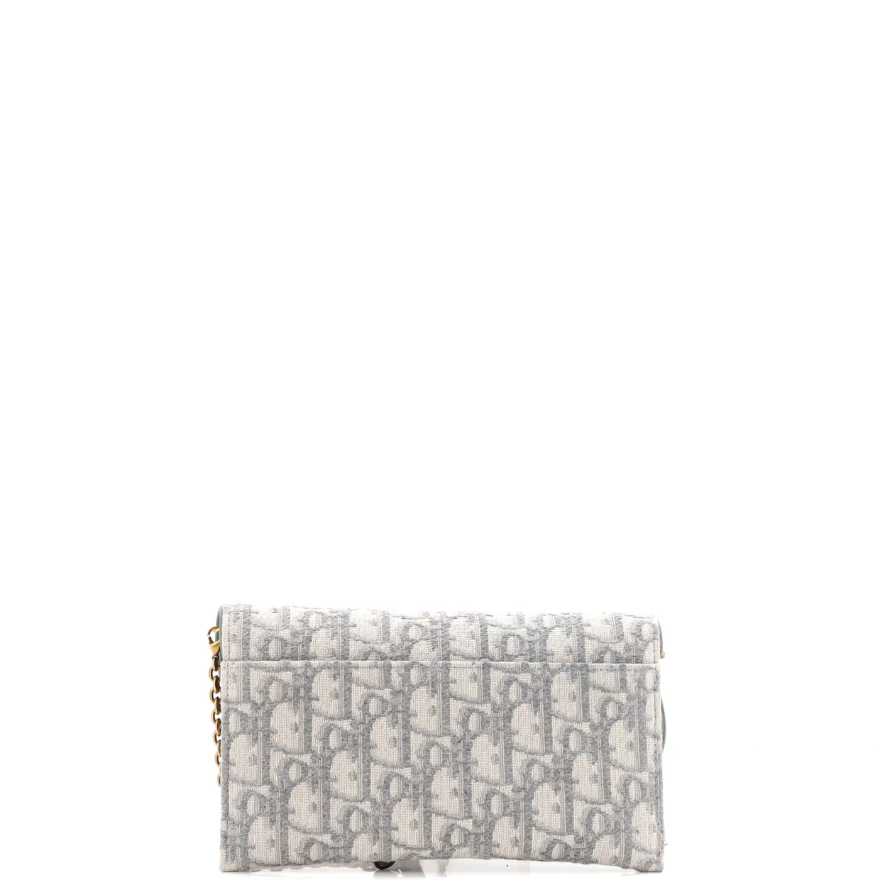 Saddle Chain Wallet Oblique Canvas - Deep Luxury