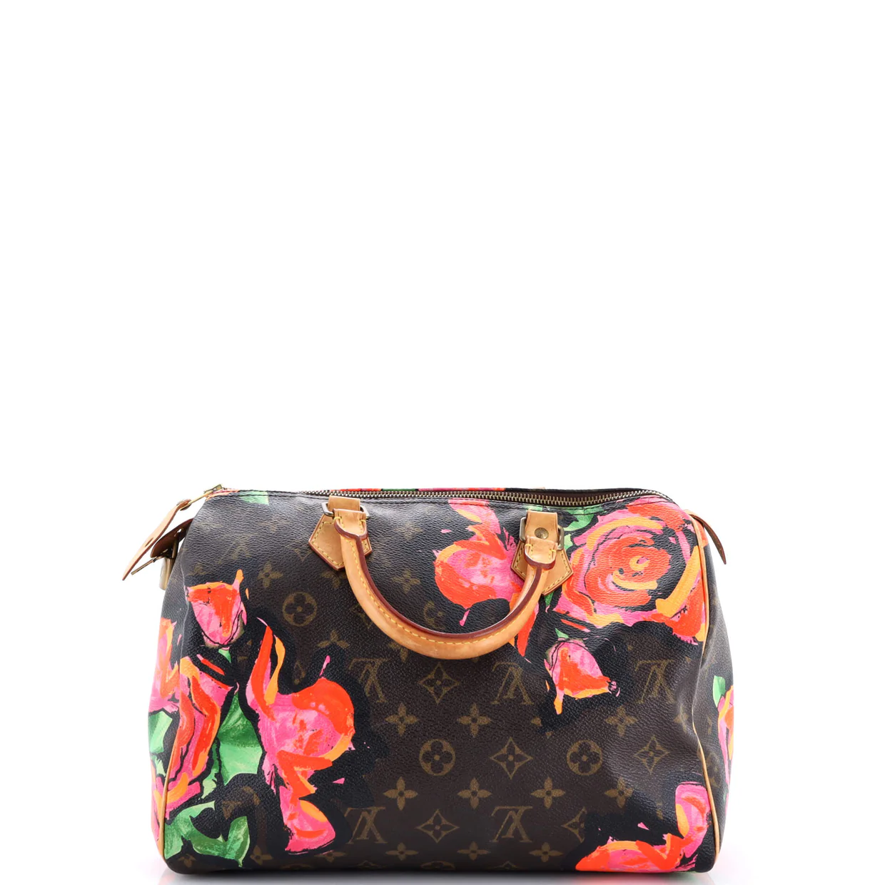 Speedy Handbag Limited Edition Monogram Roses 30 - Deep Luxury