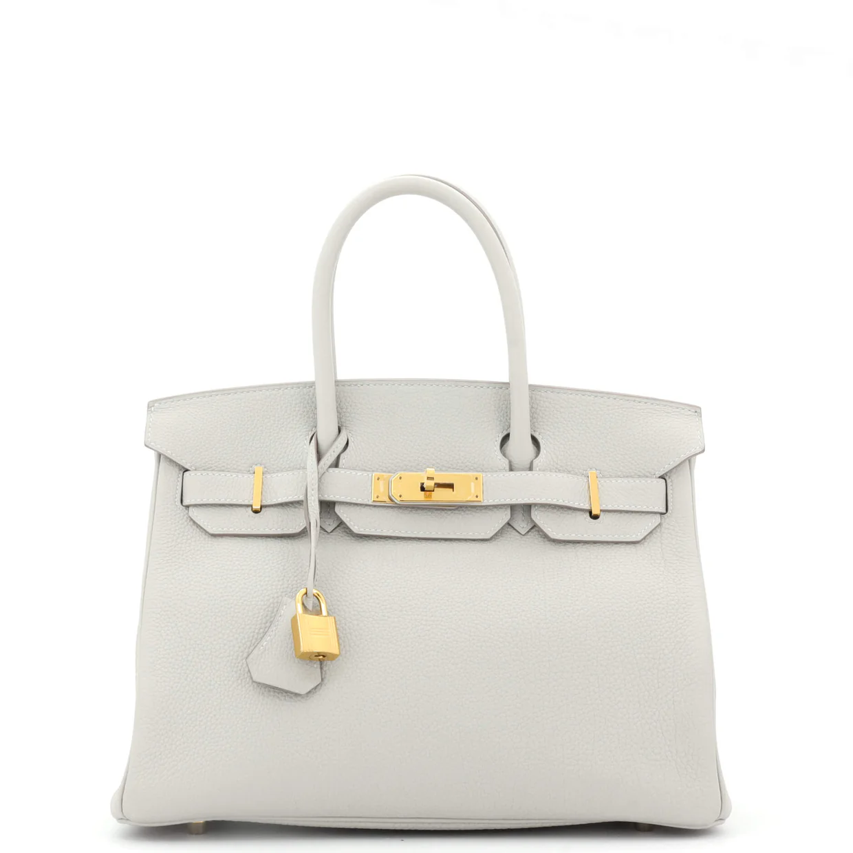 Birkin Handbag Grey Togo with Gold Hardware 30 - Deep Luxury