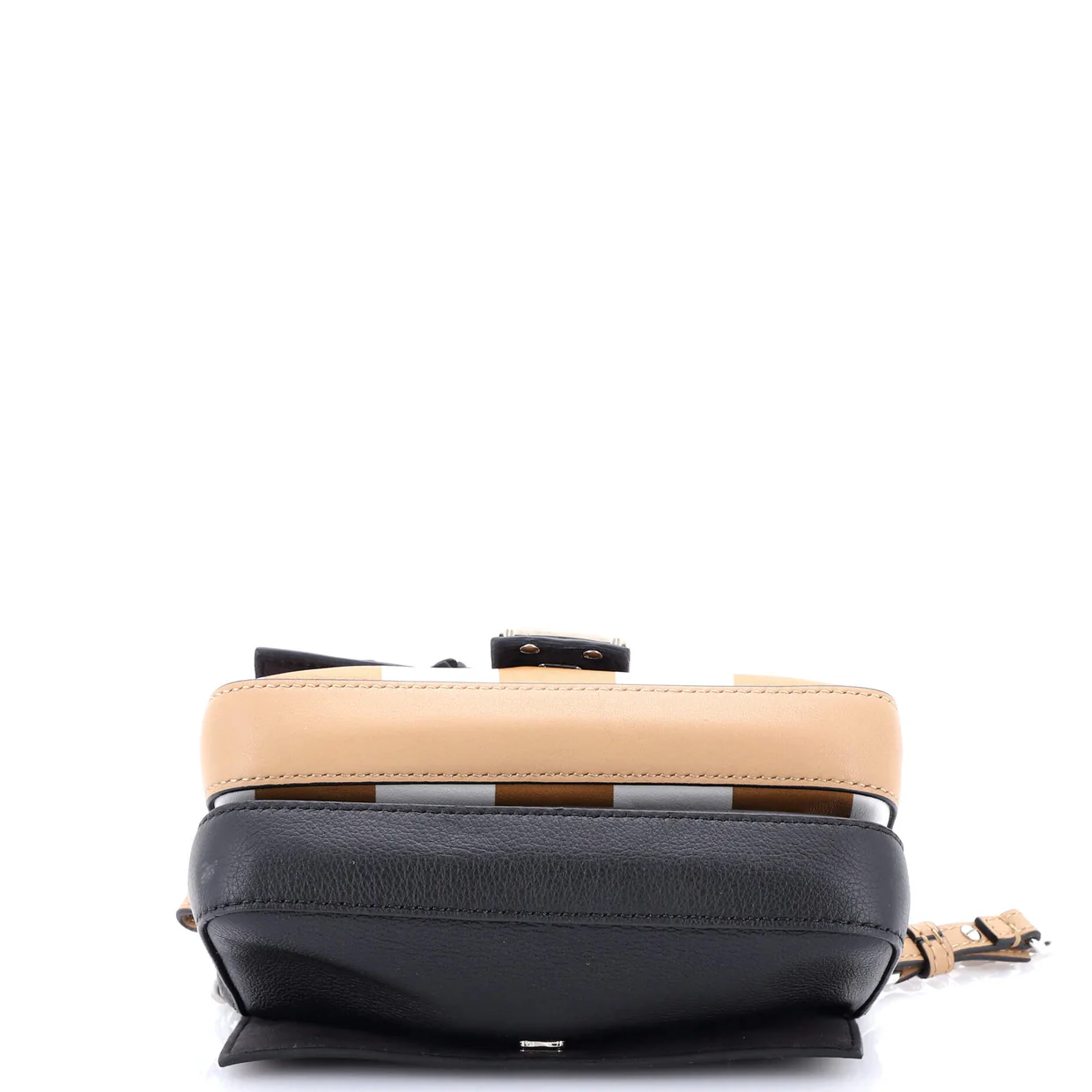 Double Baguette Embellished Printed Leather Micro - Deep Luxury