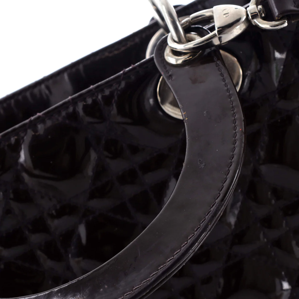 Lady Dior Bag Cannage Quilt Patent Large - Deep Luxury