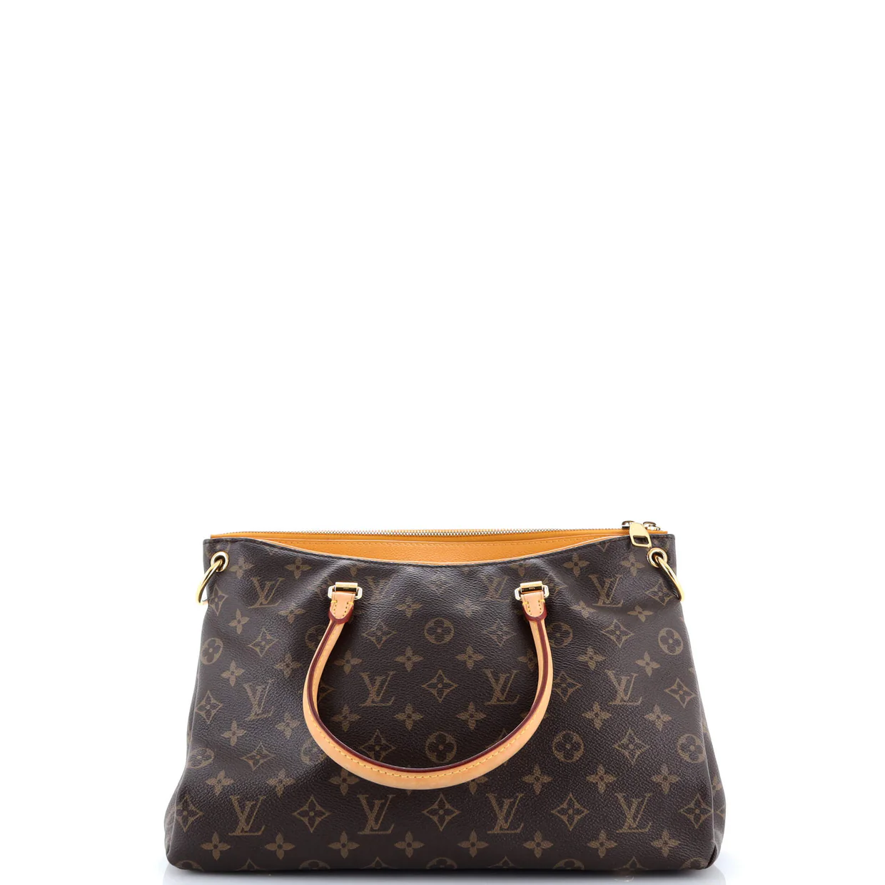 Pallas Tote Monogram Canvas with Leather - Deep Luxury