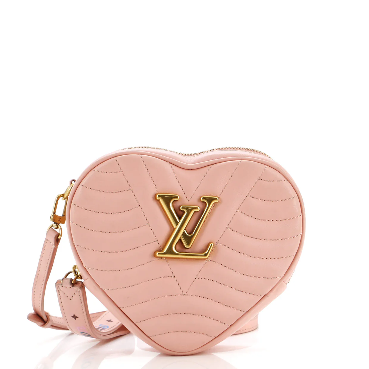 New Wave Heart Crossbody Bag Quilted Leather - Deep Luxury