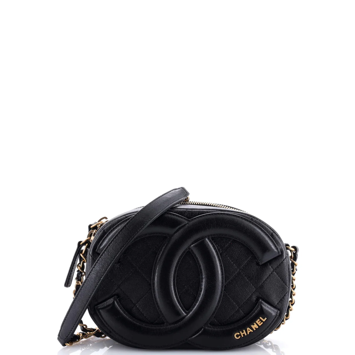 Coco Midnight Camera Case Quilted Lambskin Small - Deep Luxury