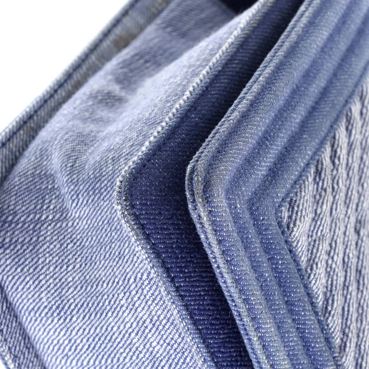 Boy Flap Bag Chevron Denim New Medium - Deep Luxury