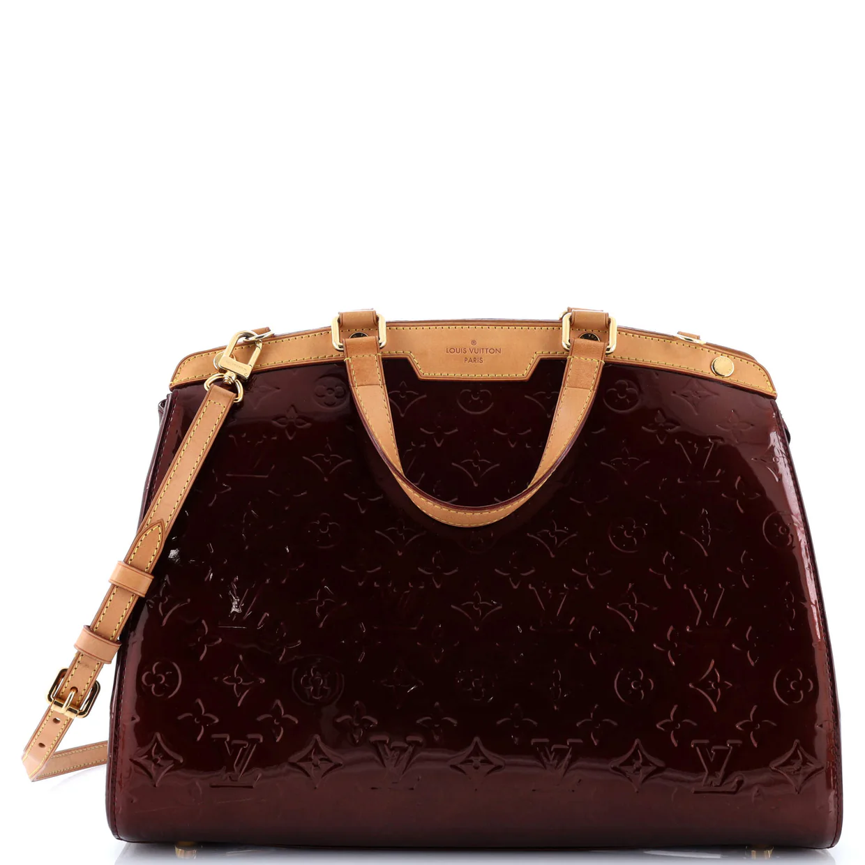 Brea Handbag Monogram Vernis GM - Deep Luxury