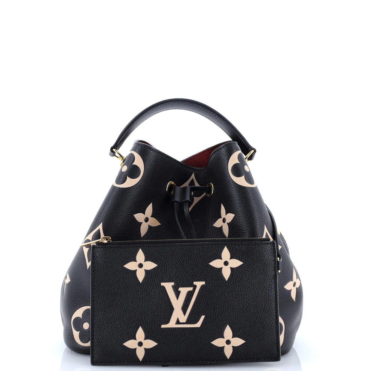 NeoNoe Handbag Bicolor Monogram Empreinte Giant MM - Deep Luxury