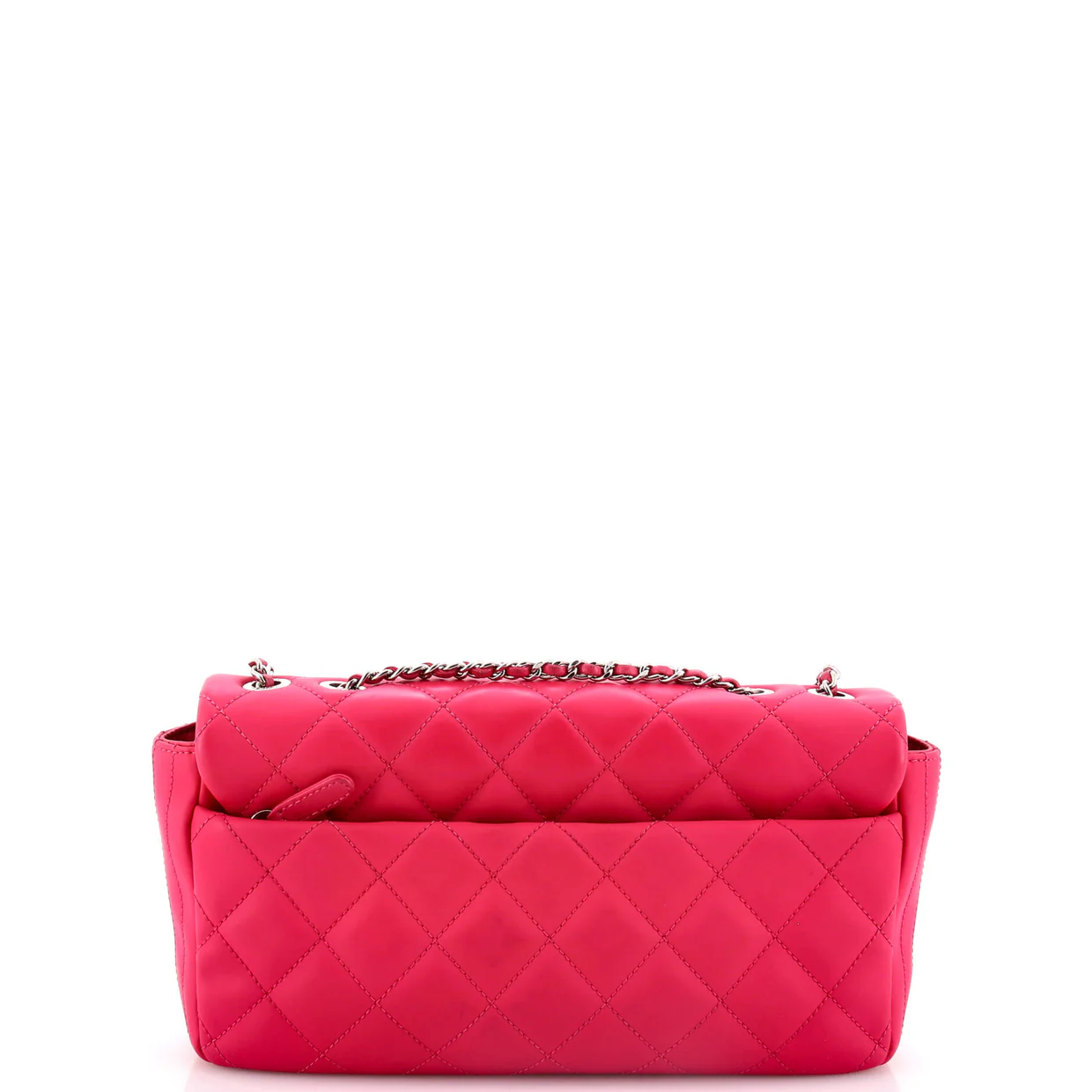 Coco Rain Flap Bag Quilted Rubberized Lambskin Medium - Deep Luxury