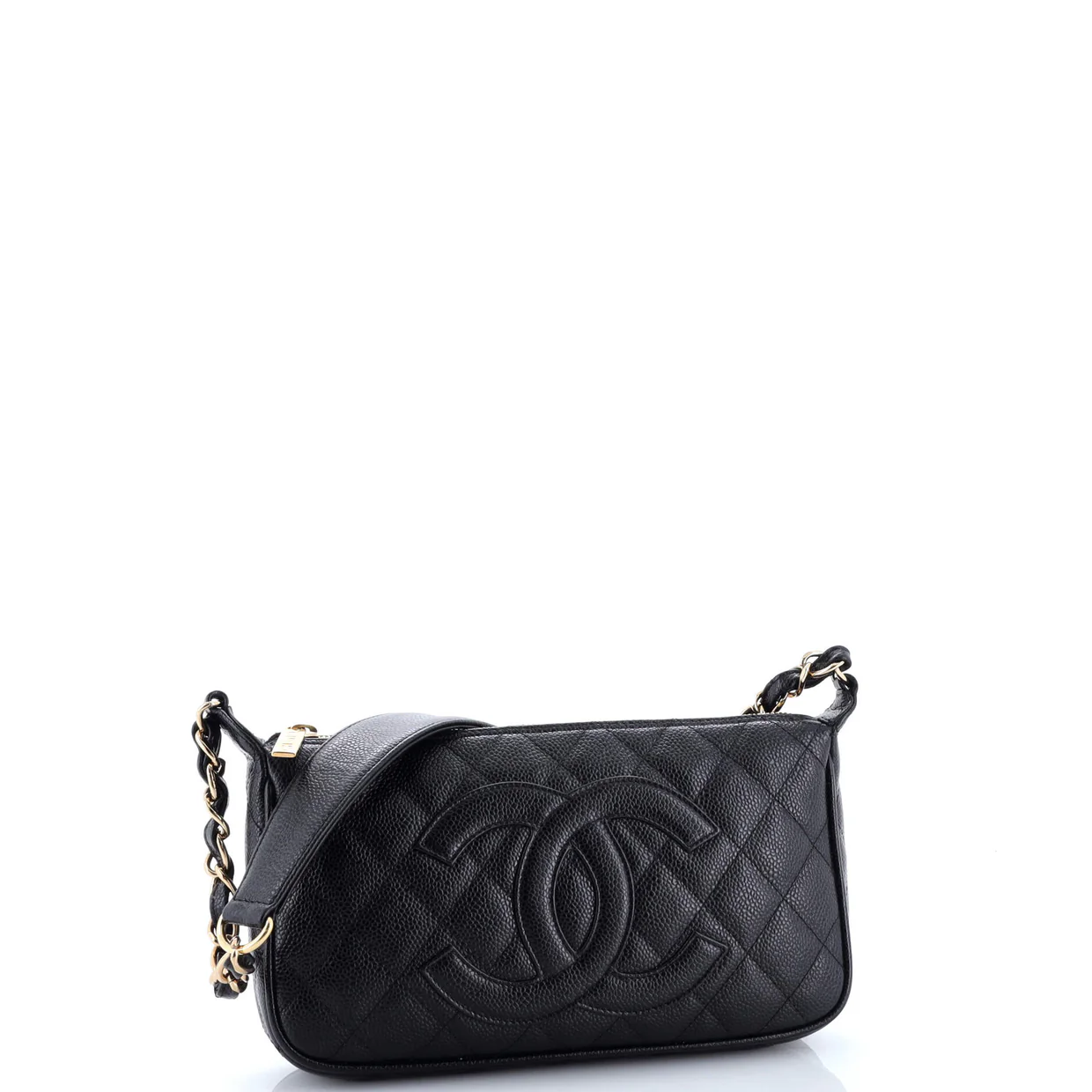 Timeless CC Chain Shoulder Bag Quilted Caviar Medium - Deep Luxury