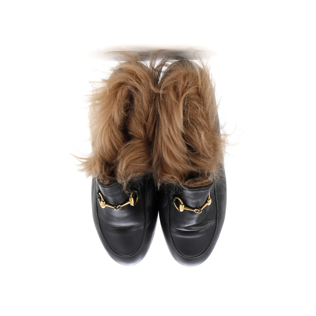 Women's Jordaan Loafers Leather with Fur - Deep Luxury