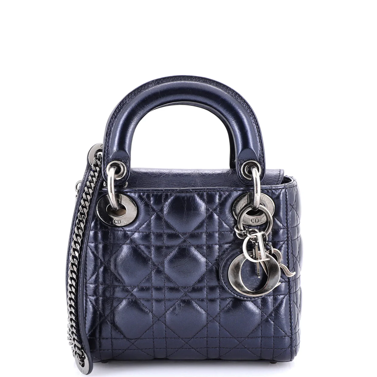 Lady Dior Chain Bag Cannage Quilt Lambskin Mini - Deep Luxury
