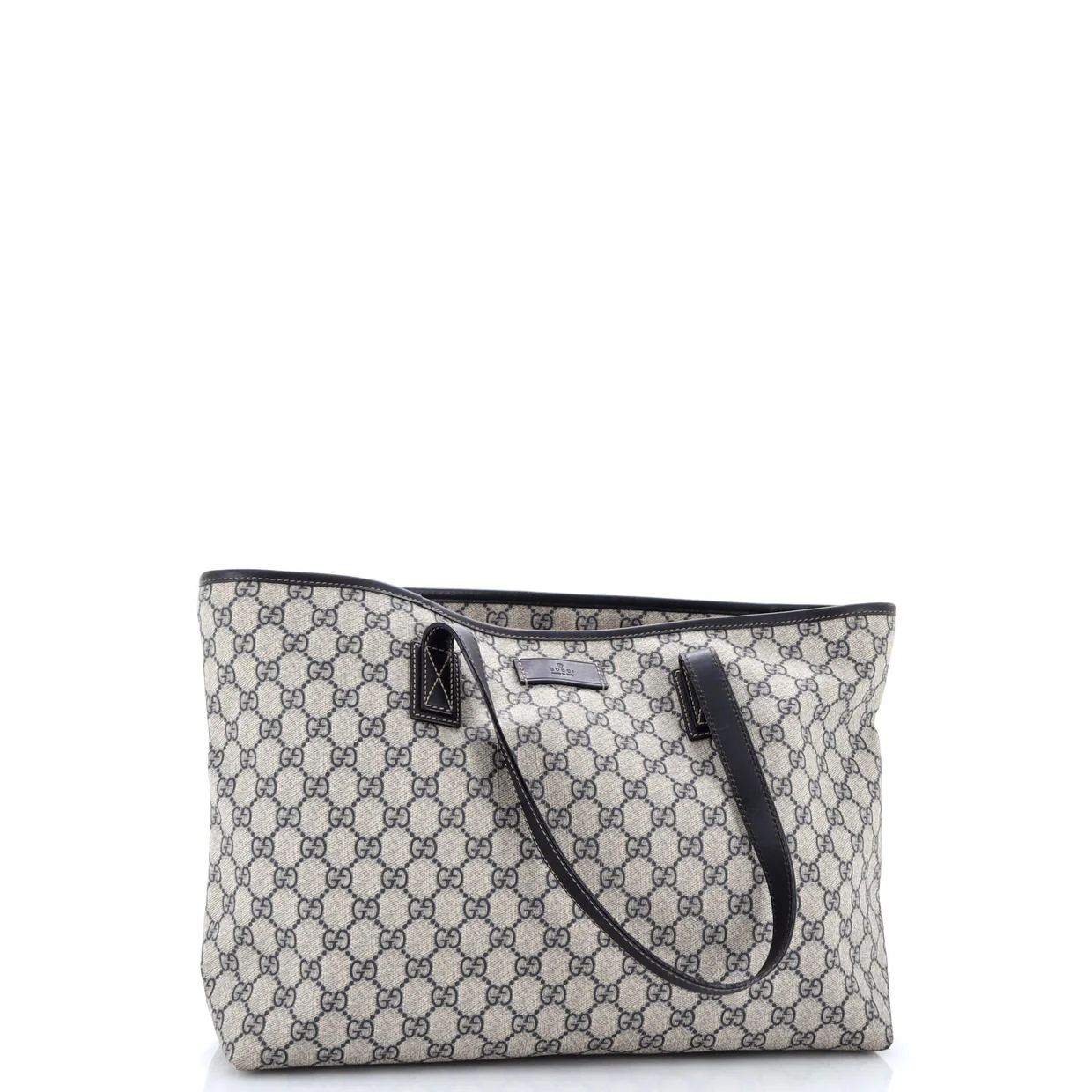 Plus Tote GG Coated Canvas with Leather Large - Deep Luxury