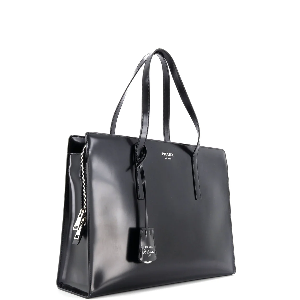 Re-Edition 1995 Top Handle Tote Spazzolato Leather Medium - Deep Luxury