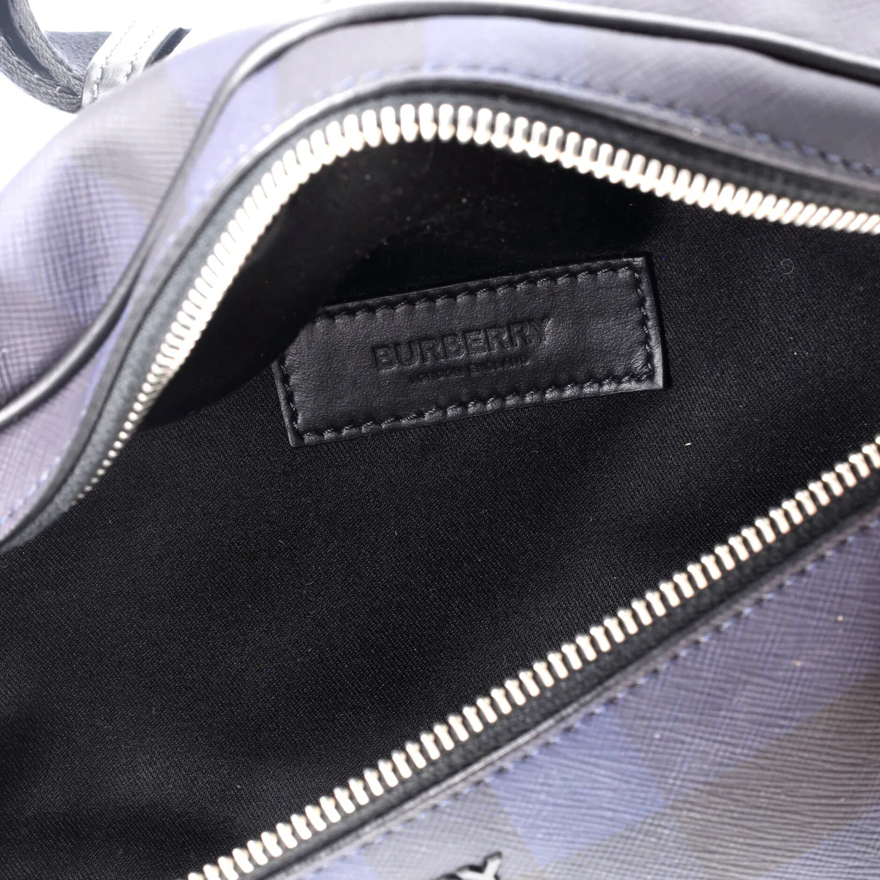 Cason Bum Bag Check E-Canvas Medium - Deep Luxury