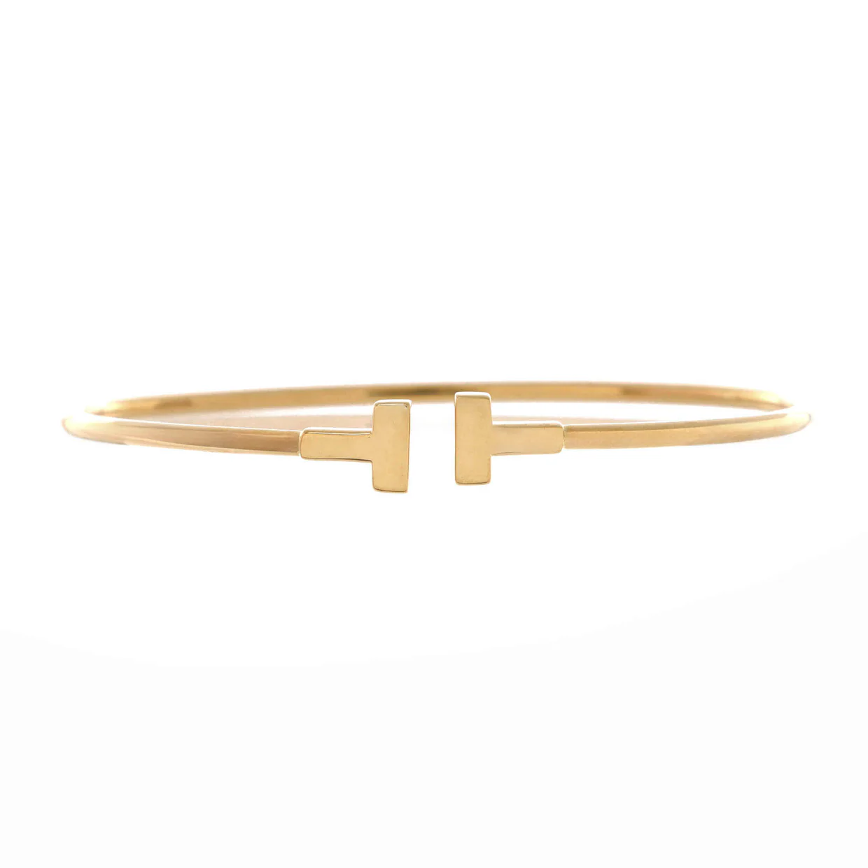 T Wire Bracelet 18K Yellow Gold Narrow - Deep Luxury