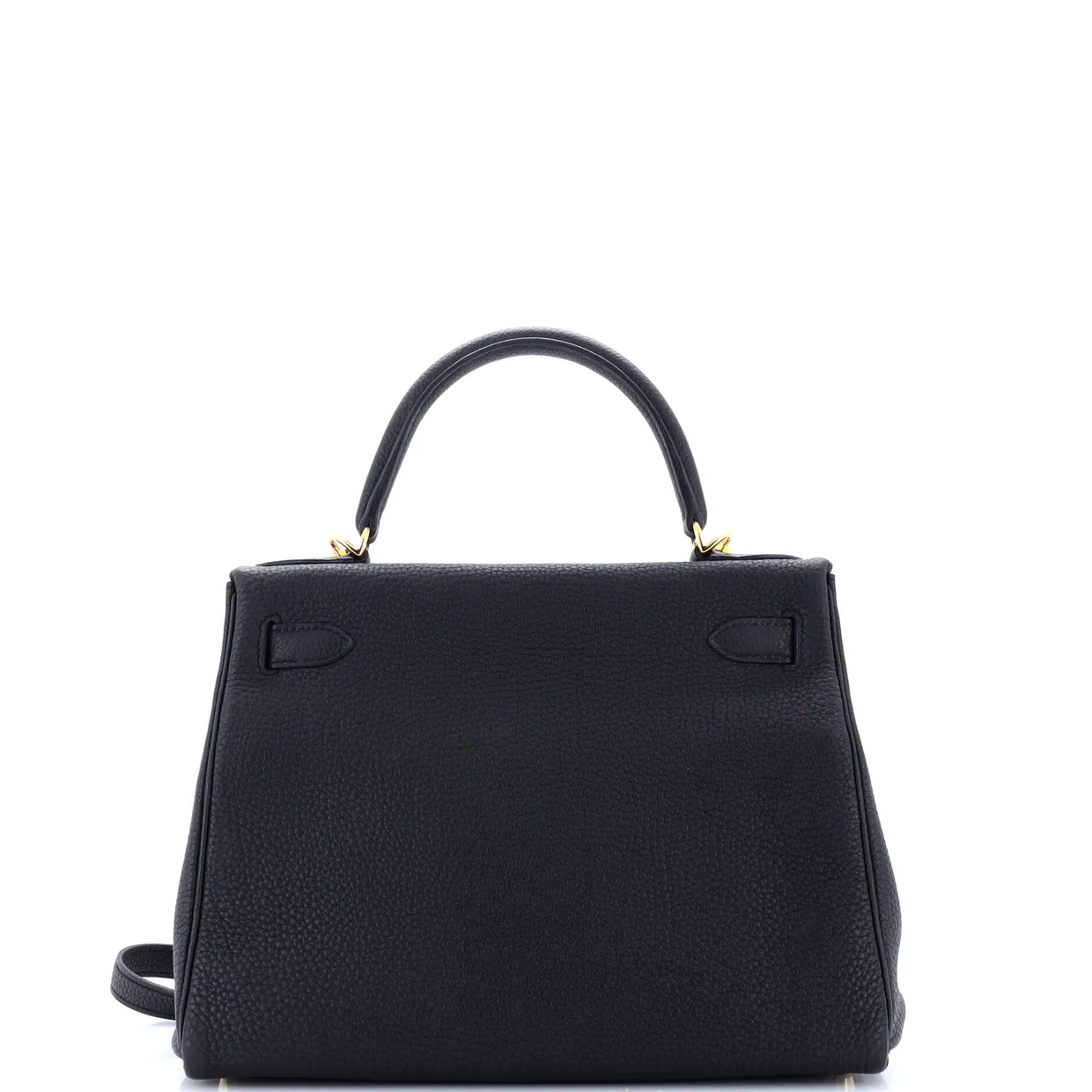 Kelly Handbag Noir Togo with Gold Hardware 28 - Deep Luxury