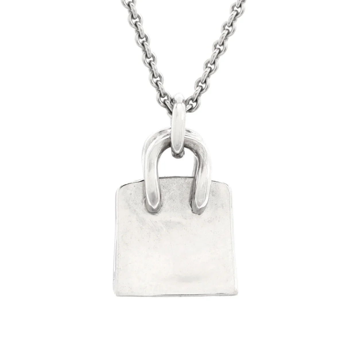 Birkin Amulette Pendant Necklace 18K White Gold and Diamonds - Deep Luxury