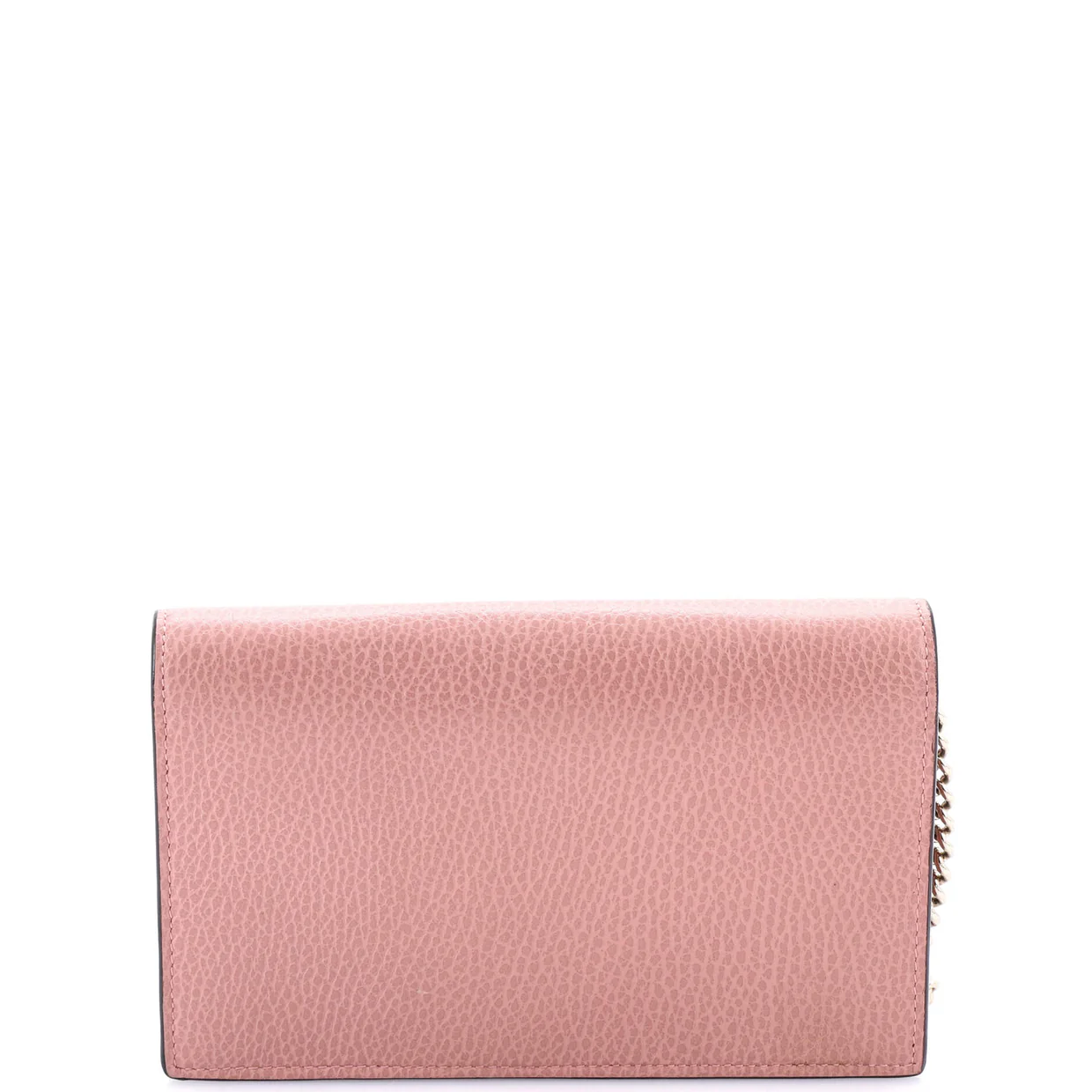 Interlocking Wallet on Chain Leather - Deep Luxury