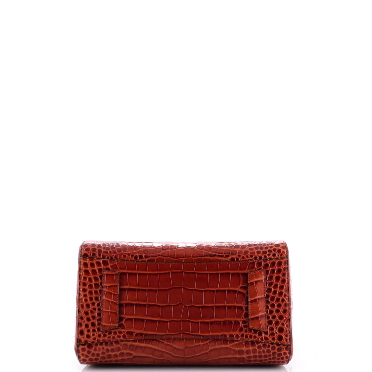 Antigona Bag Crocodile Embossed Leather Small - Deep Luxury