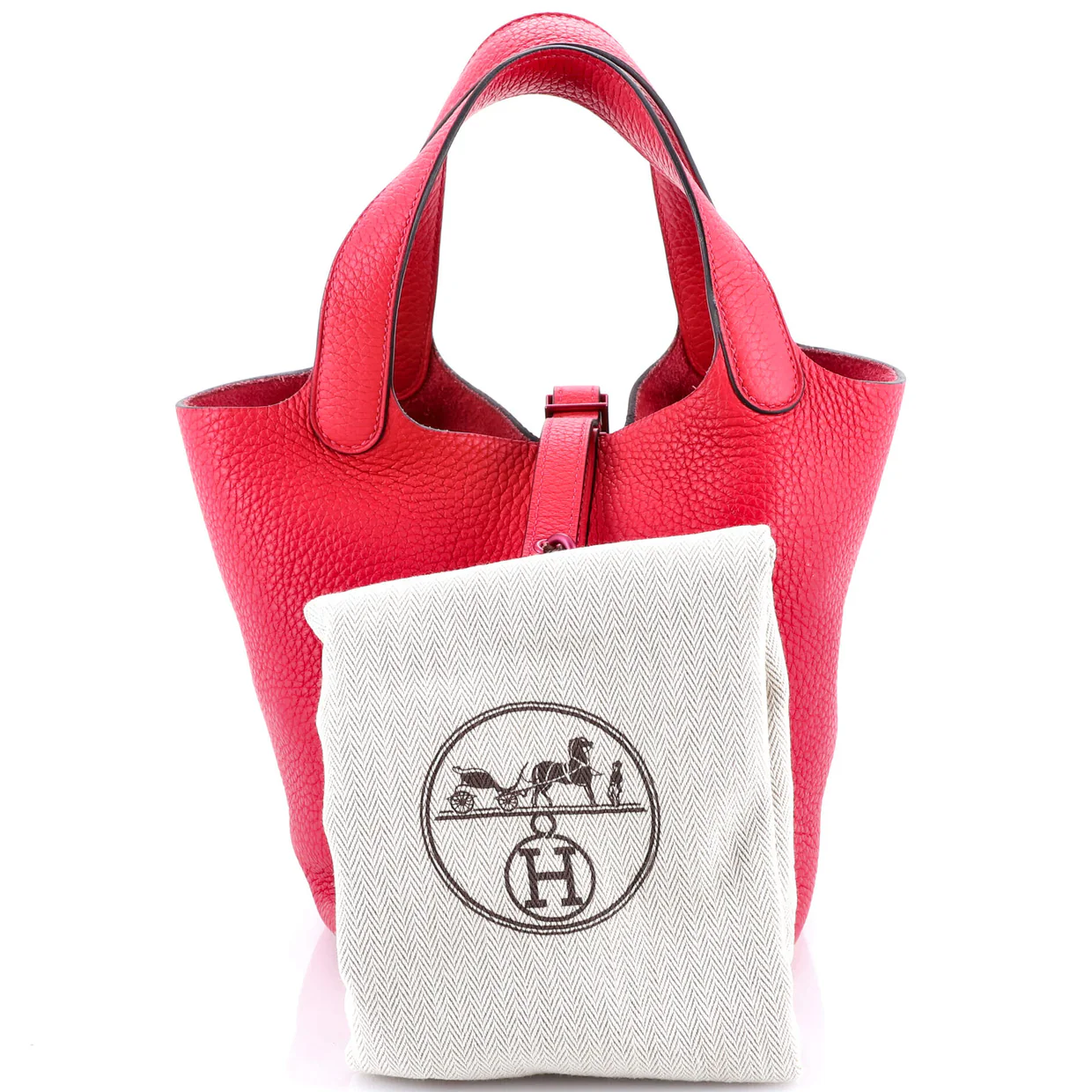 Monochrome Picotin Lock Bag Clemence PM - Deep Luxury