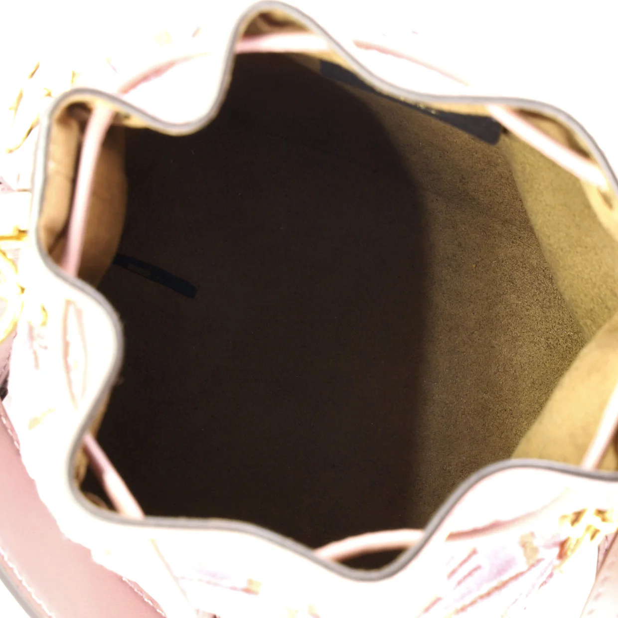 Mon Tresor Bucket Bag Zucca Suede Mini - Deep Luxury