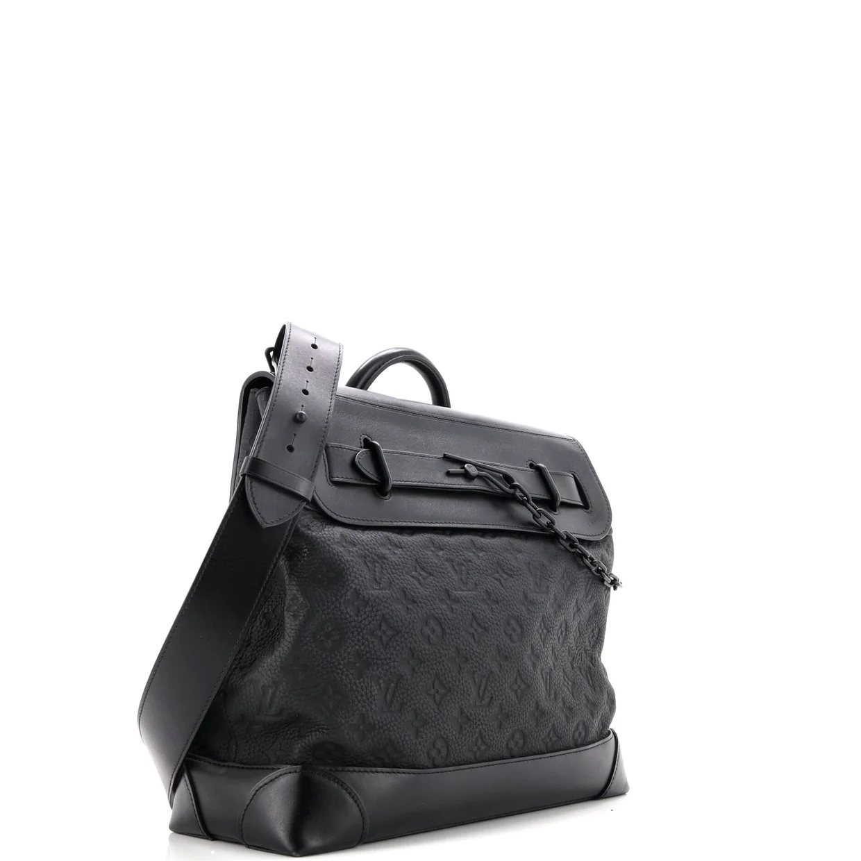 Steamer Bag Monogram Taurillon Leather PM - Deep Luxury
