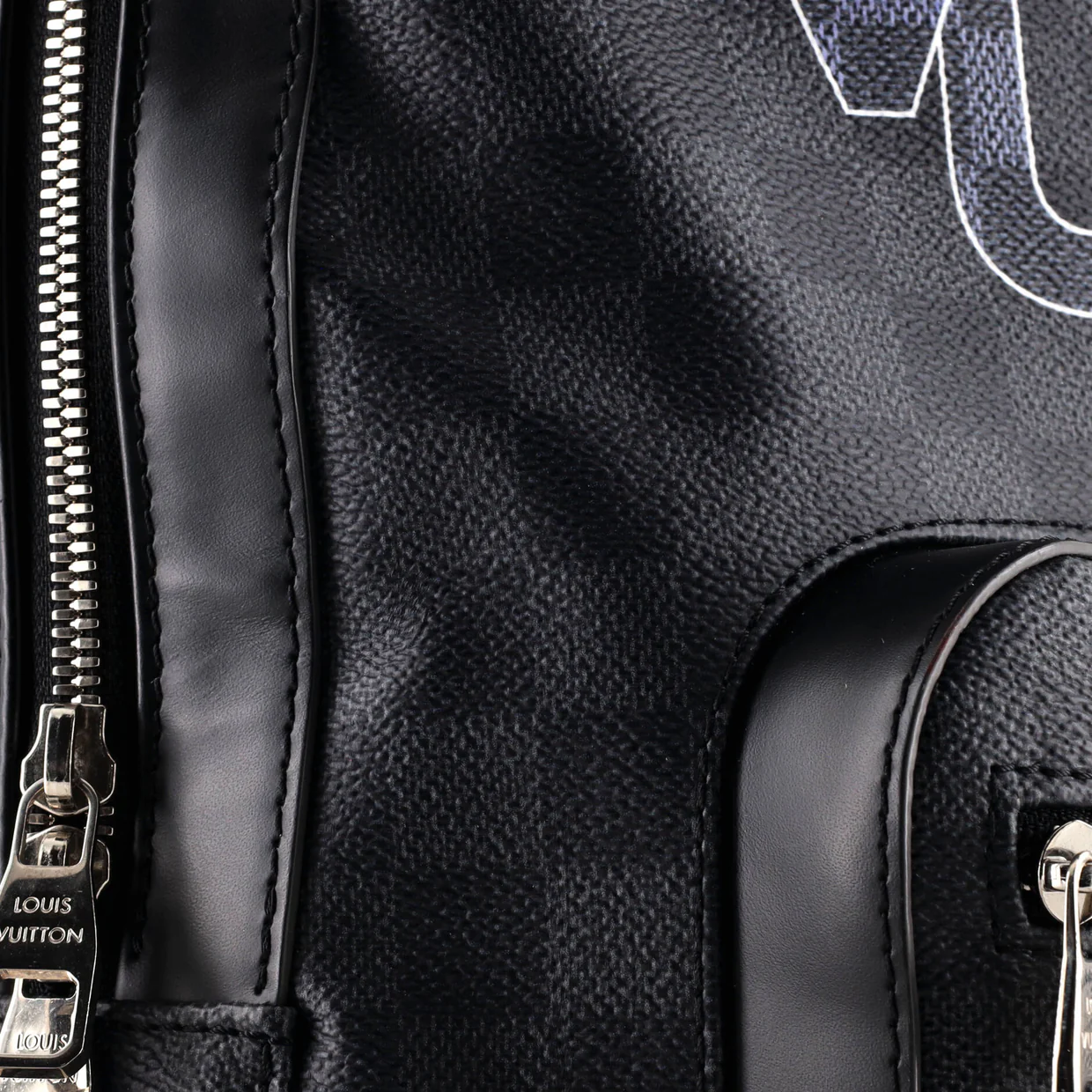 Josh Backpack Limited Edition Interlinked Logo Damier Graphite - Deep Luxury