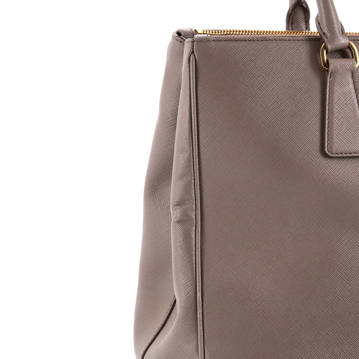 Double Zip Lux Tote Saffiano Leather Large - Deep Luxury