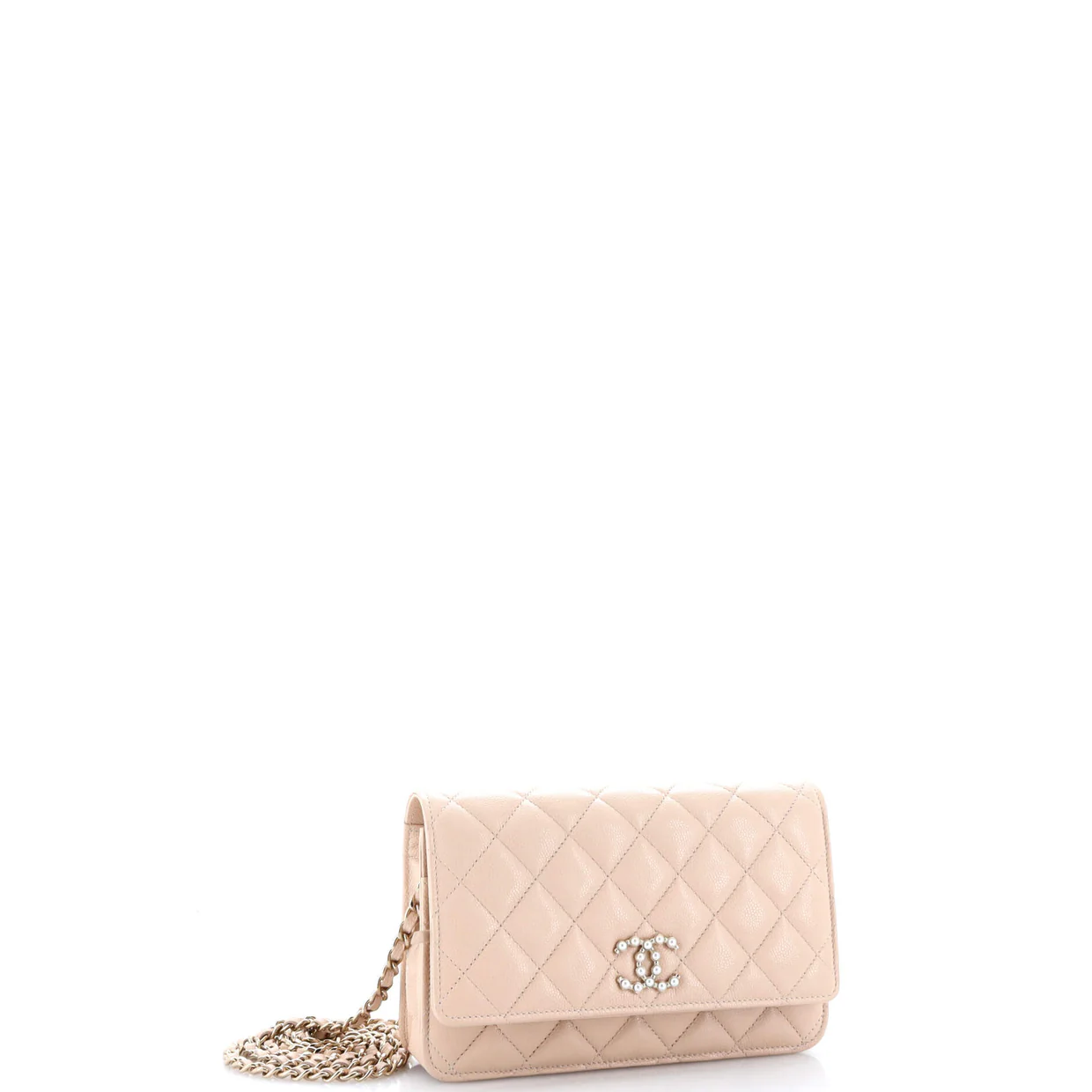 Coco Candy Wallet on Chain Quilted Caviar - Deep Luxury