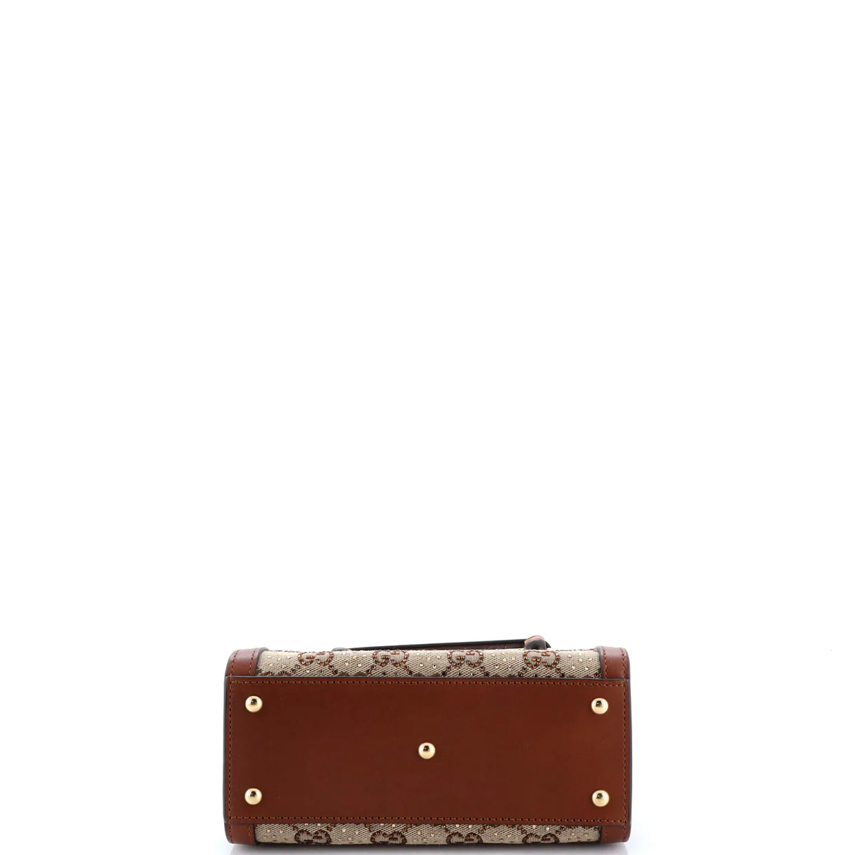 Diana NM Bamboo Handle Tote Crystal Embellished GG Canvas Mini - Deep Luxury