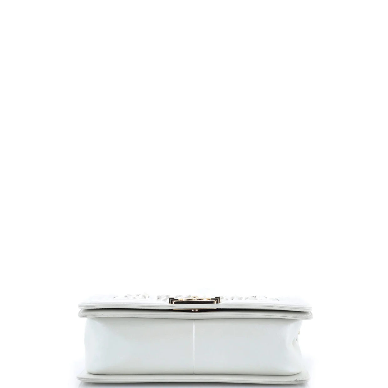 Boy Flap Bag Sequin and Pearl Embellished Leather Old Medium - Deep Luxury