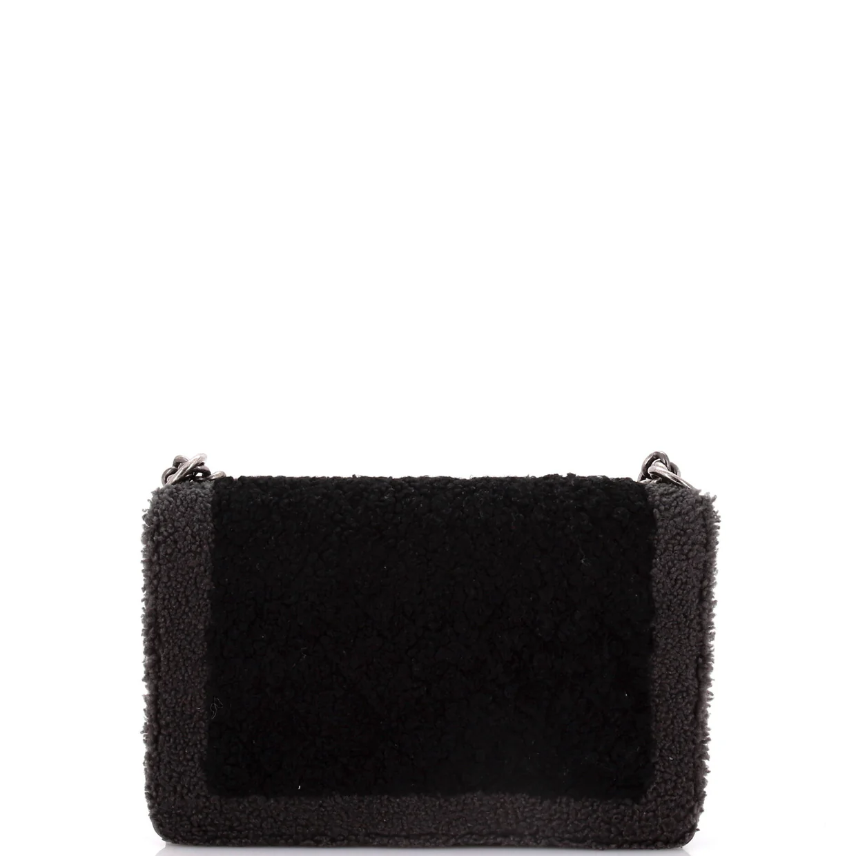 Boy Flap Bag Shearling New Medium - Deep Luxury