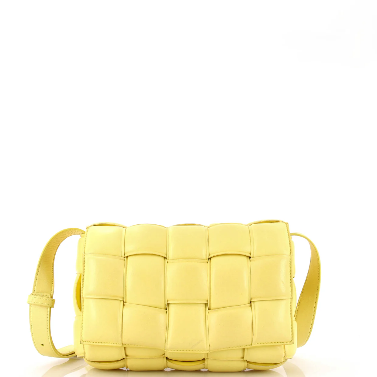 Cassette Crossbody Bag Padded Maxi Intrecciato Leather - Deep Luxury