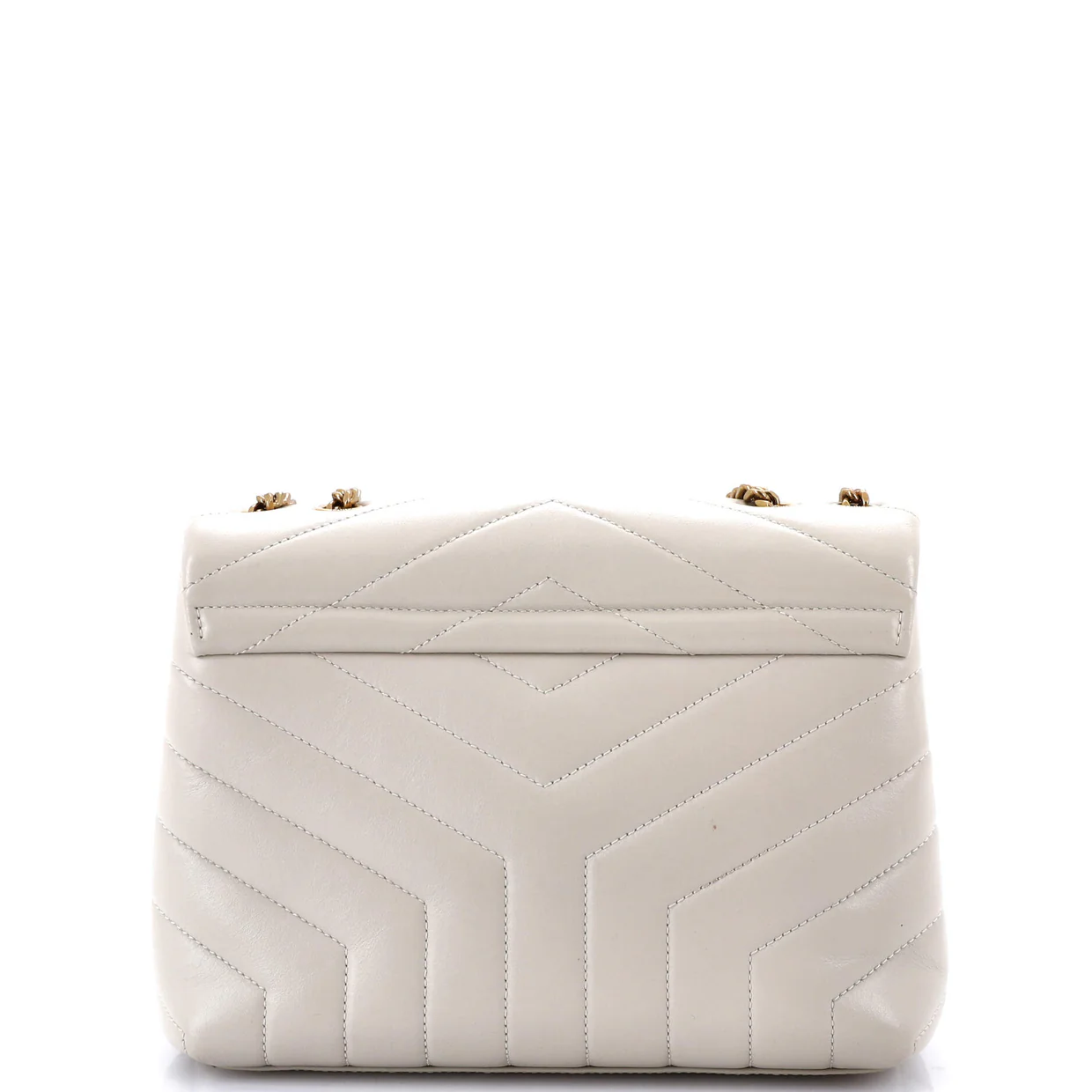 Loulou Shoulder Bag Matelasse Chevron Leather Small - Deep Luxury