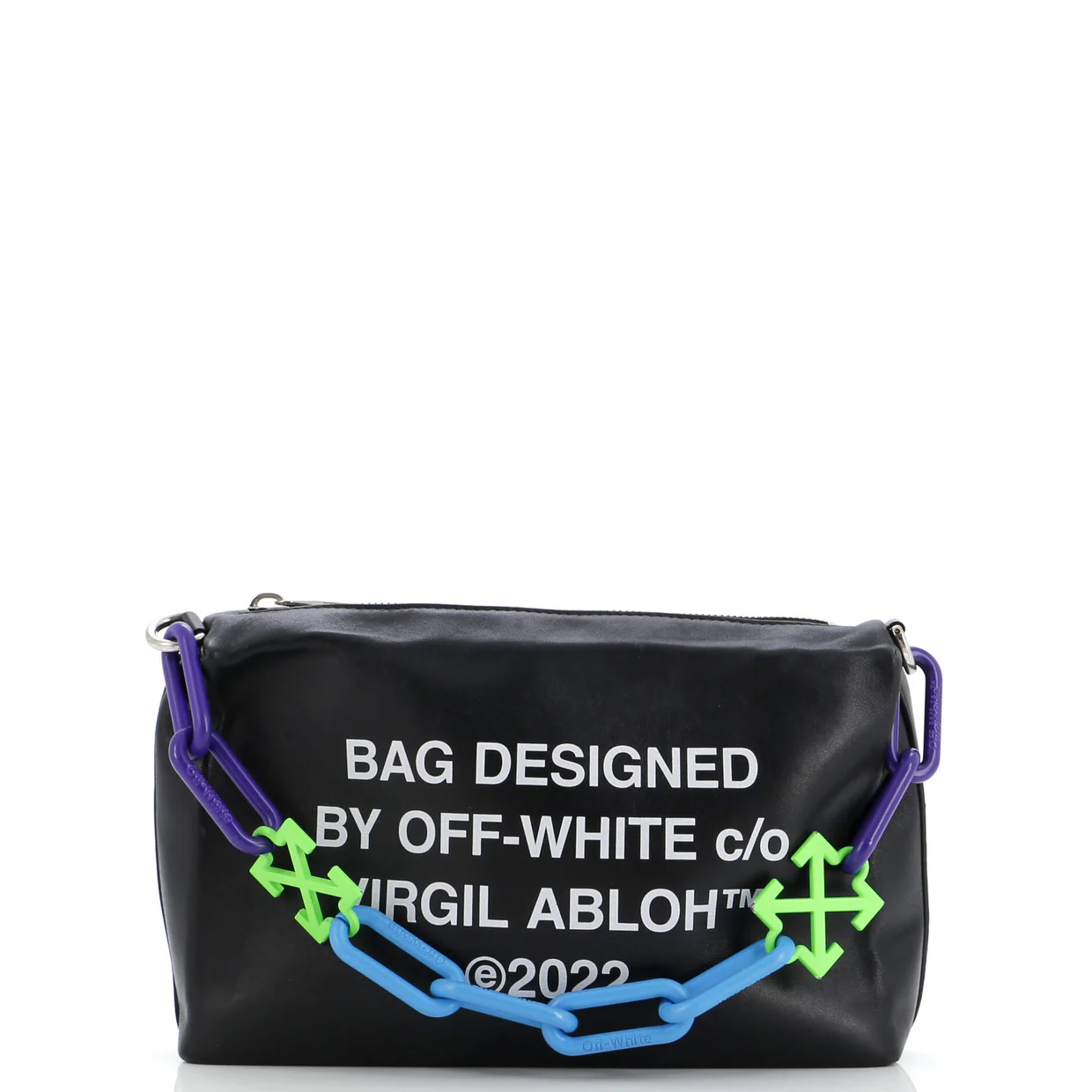 Block Pouch Shoulder Bag Printed Leather - Deep Luxury