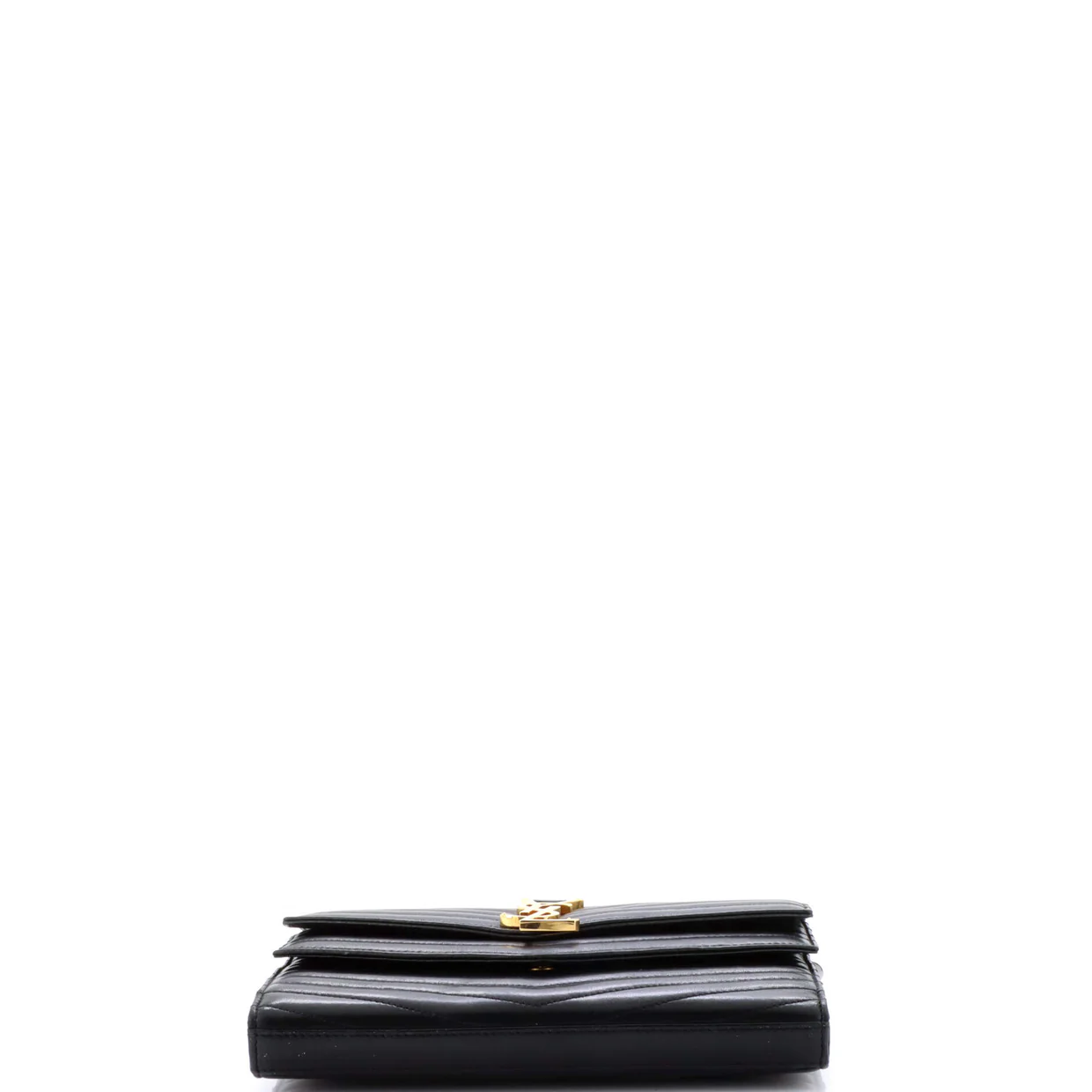 Sulpice Wallet on Chain Matelasse Chevron Leather Medium - Deep Luxury