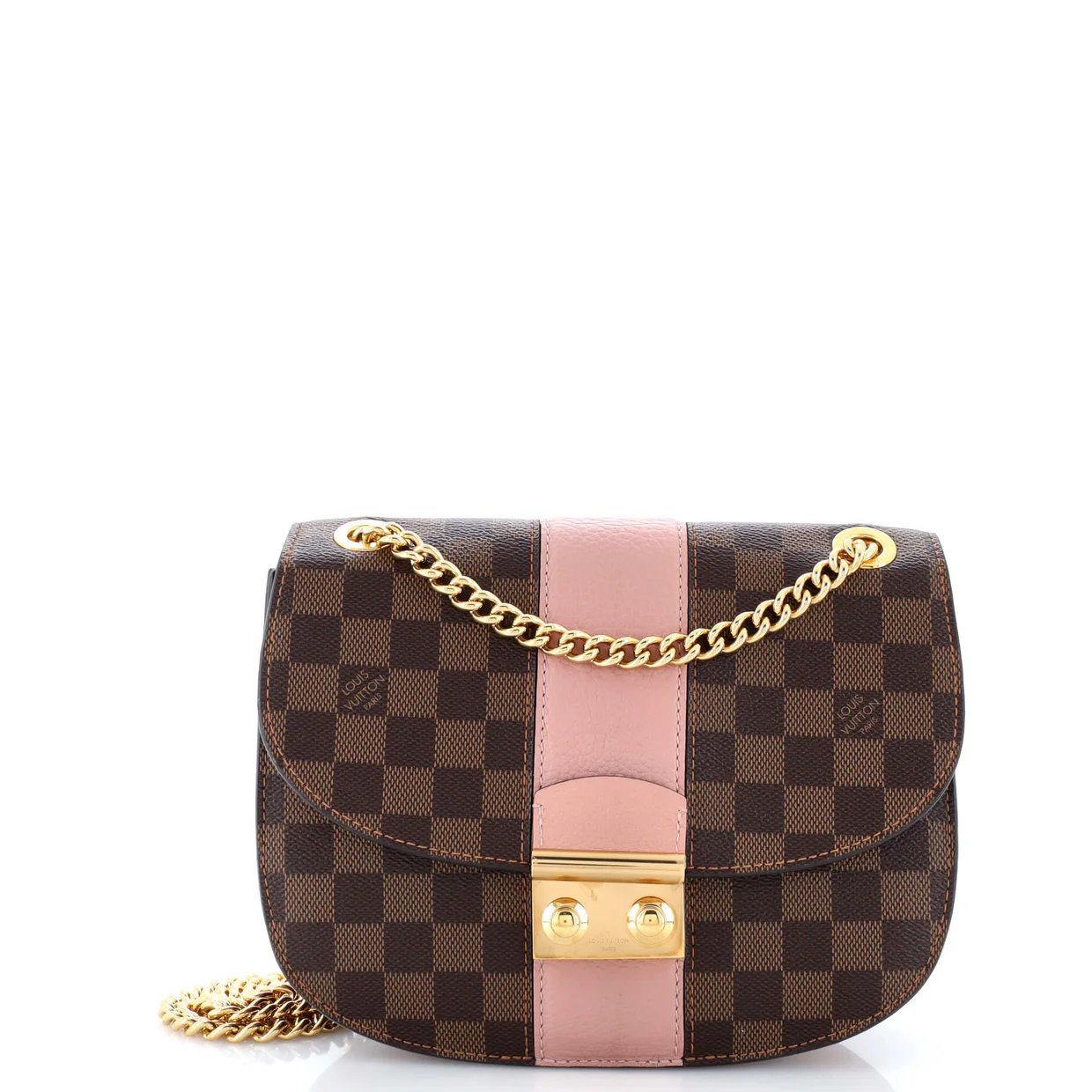 Wight Handbag Damier with Leather - Deep Luxury