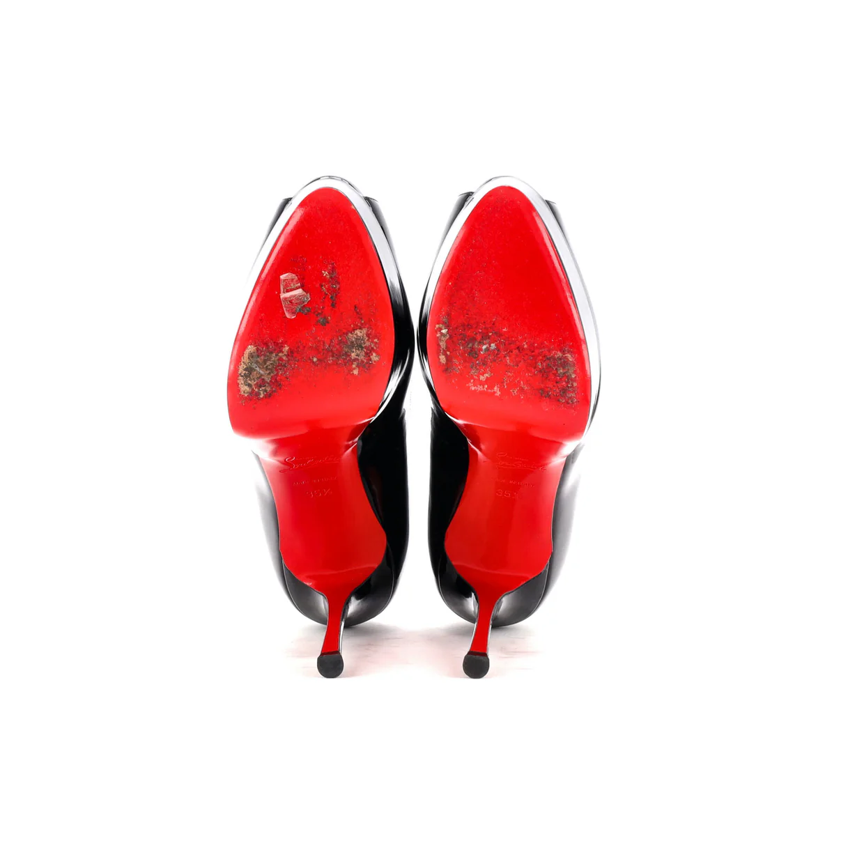 Women's Fetish Peep Pumps Patent 130 - Deep Luxury