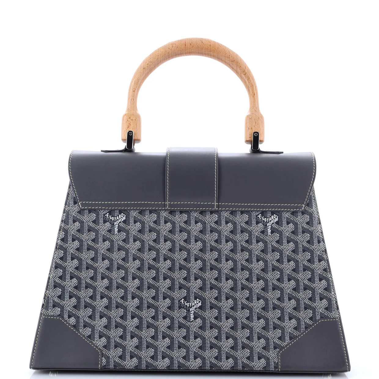 Saigon Top Handle Bag Coated Canvas with Leather MM - Deep Luxury