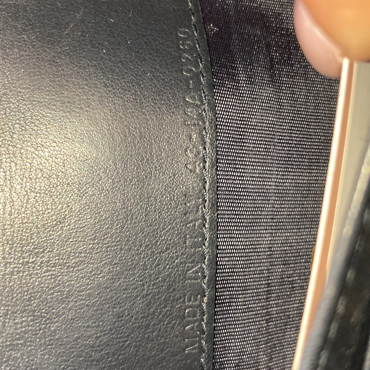 Saddle Chain Wallet Oblique Canvas - Deep Luxury