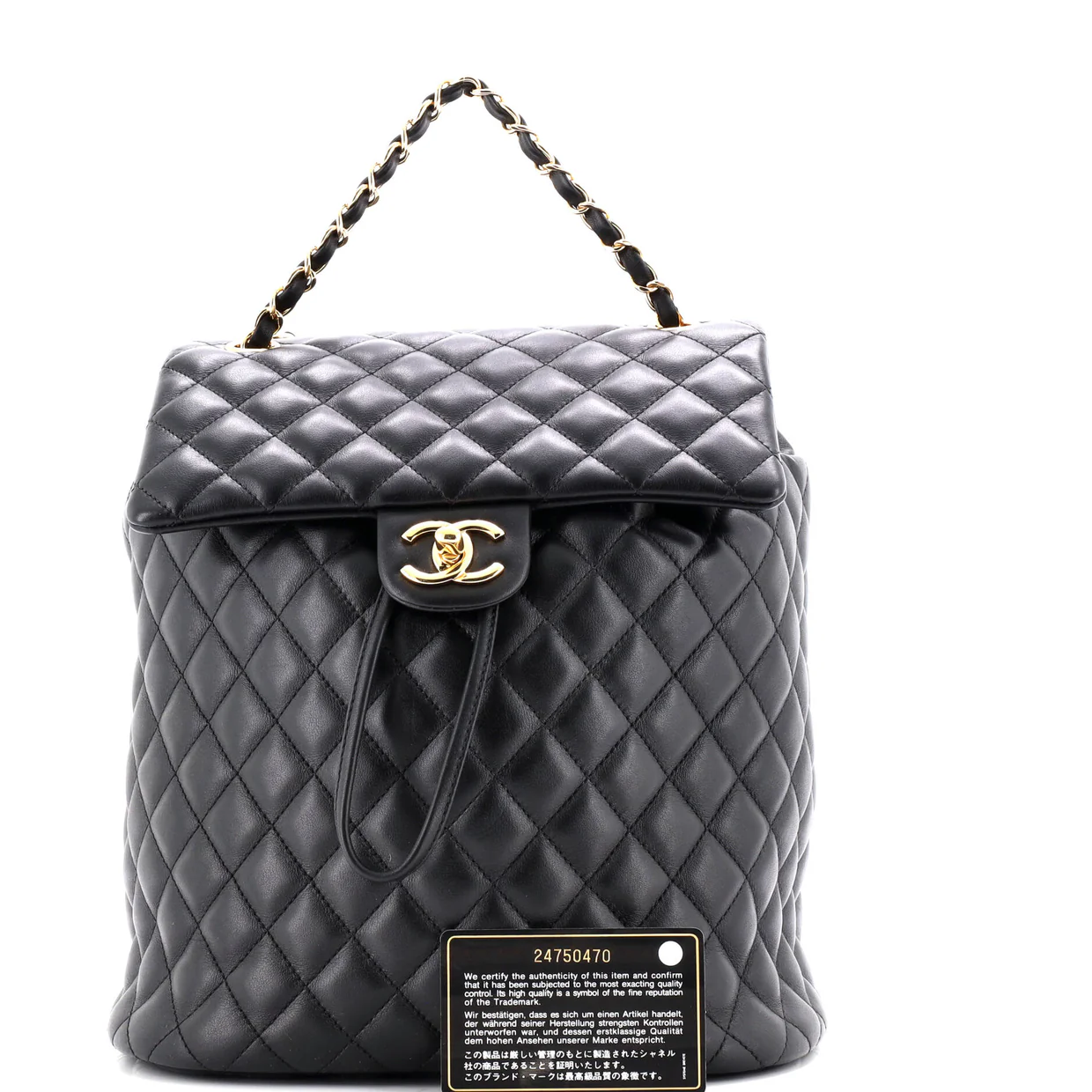 Urban Spirit Backpack Quilted Lambskin Large - Deep Luxury